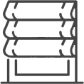 Blackout coated roll curtain fabric