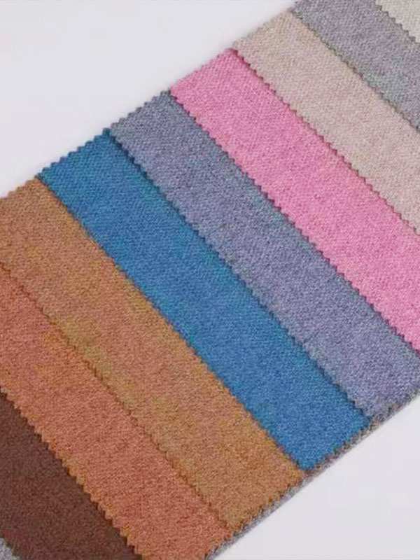 Herringbone linen Film blackout coated roll curtain fabric
