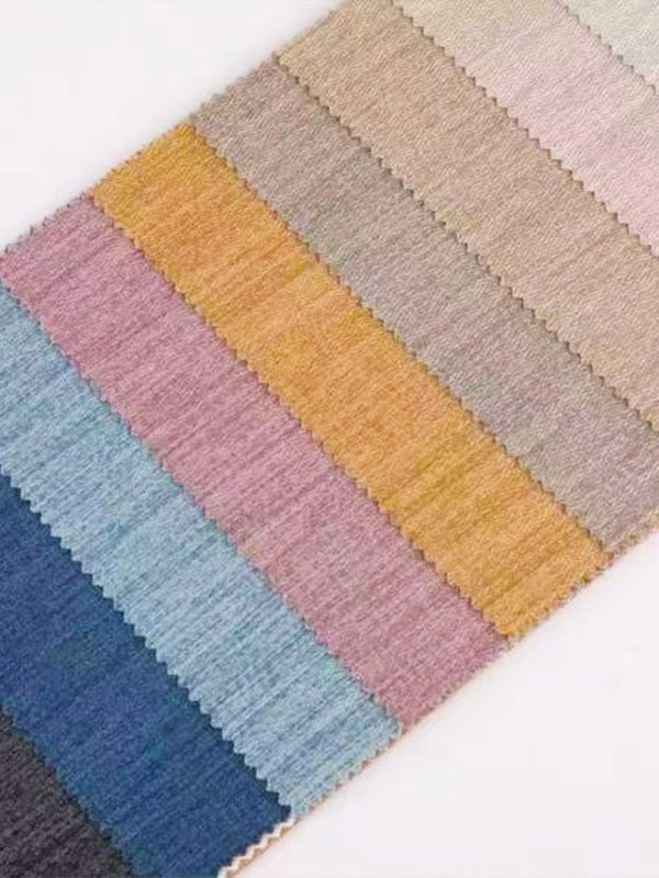 Extra wide herringbone linen Flame-retardant blackout coated curtain fabric