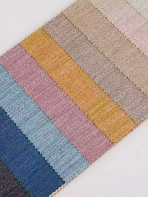 Extra wide herringbone linen Waterproof blackout coated roll curtain fabric