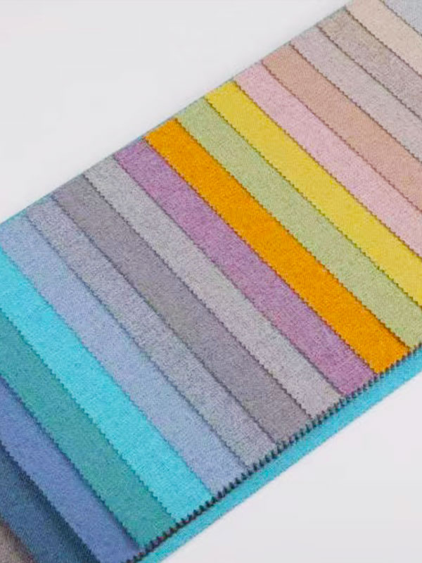 F108 Coloured linen Waterproof blackout coated roll curtain fabric
