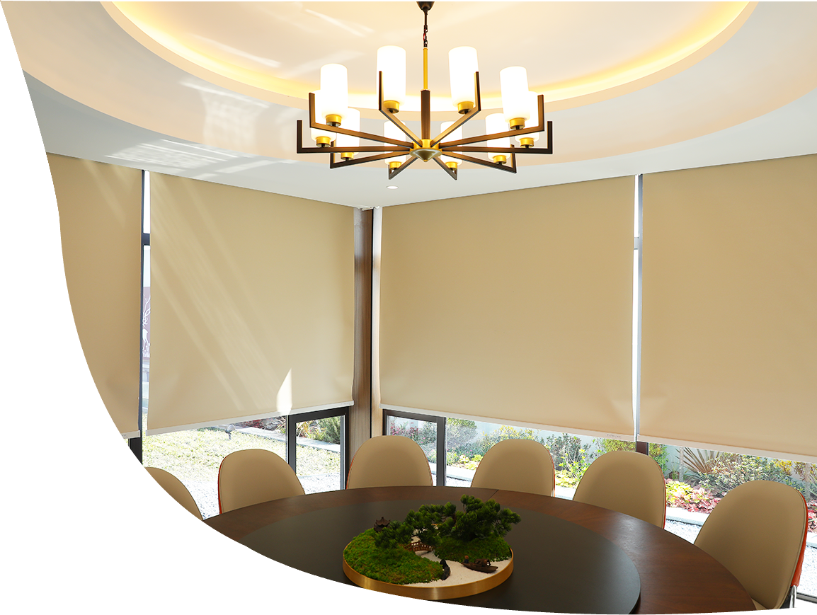 Blackout coated roll curtain fabric