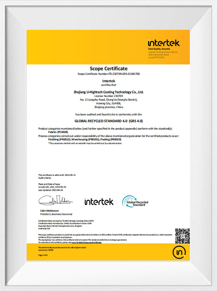 Scope Certificate-Intertek